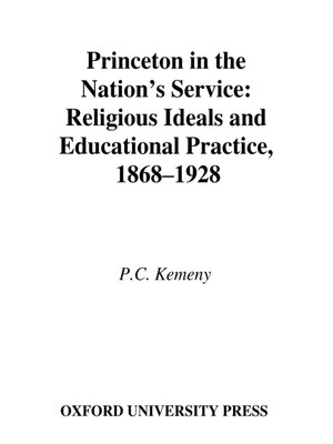 cover image of Princeton in the Nation's Service